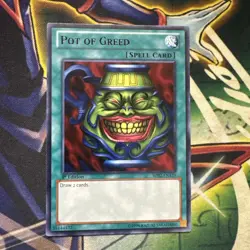 Yugioh! Pot of Greed BP02-EN129 Black Rare 1st Edition NM - Image 1