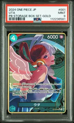 PSA 9 Uta SR ST16-001 SR THE BEST Storage Box Set ONE PIECE Card Japanese 2024 - Image 1