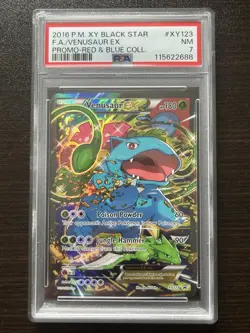 Venusaur EX XY123 PSA 7 Red & Blue Collection Promo Pokemon TCG Card - Image 3