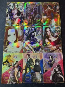 One Piece Set of 9 Collectible Character Anime SR Boa Hancock Cards K10 CCG - Image 1