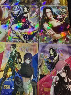 One Piece Set of 9 Collectible Character Anime SR Boa Hancock Cards K10 CCG - Image 4