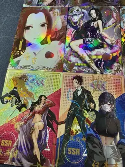 One Piece Set of 9 Collectible Character Anime SR Boa Hancock Cards K10 CCG - Image 5