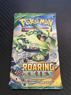 Single  Pokémon TCG Roaring Skies Booster Pack - 10 Cards - Image 4