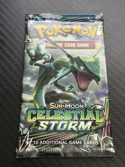 Pokemon "Celestial Storm" 10-Card Sealed Booster Pack X1 - Image 1