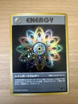Pokemon Card Card Rainbow Energy Team Rocket Gang Holo Wotc Japanese LP - Image 3
