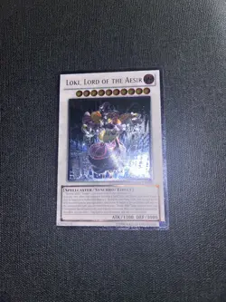 Yugioh Card - Loki Lord Of The Aesir STOR Ultimate Rare - Image 1