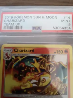 Charizard Team Up Non-Holo 2019 14/181 Rare PSA 9 Graded Pokemon Card #14 - Image 2