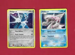 DIALGA  &  PALKIA  #DP 26 & 27--BLACK STAR PROMO HOLO POKEMON CARDS - Image 1