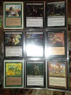 Big Old Vintage Magic The Gathering 63 Cards Collection Binder Random Sets - Image 11