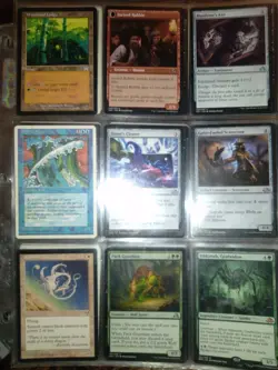 Big Old Vintage Magic The Gathering 63 Cards Collection Binder Random Sets - Image 6