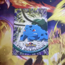 Topps Pokemon Card Bulbasaur #01 - TV Animation Edition Green Logo Mp - Image 3