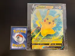 Pikachu V – SWSH198 – Jumbo Black Star Promo | Pokémon TCG Oversized Card NM - Image 5