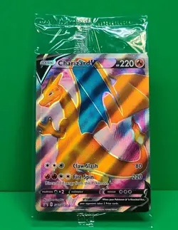 Charizard V SWSH050 SWSH Black Star Promo Pokemon Card Holo Sealed - Image 2