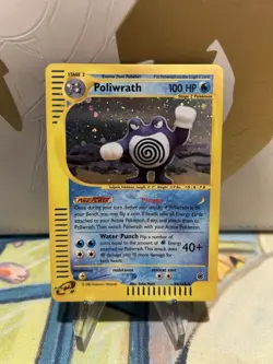 Poliwrath Holo 24/165 Expedition Base Set Pokemon Card 2002 LP - Image 1