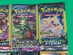 New Pokemon TCG Sun & Moon And XY 3 Card Booster Packs Assorted Lot X8 Sealed - Image 18