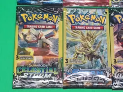 New Pokemon TCG Sun & Moon And XY 3 Card Booster Packs Assorted Lot X8 Sealed - Image 20