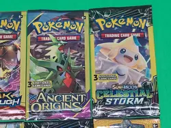 New Pokemon TCG Sun & Moon And XY 3 Card Booster Packs Assorted Lot X8 Sealed - Image 3