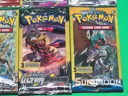 New Pokemon TCG Sun & Moon And XY 3 Card Booster Packs Assorted Lot X8 Sealed - Image 4