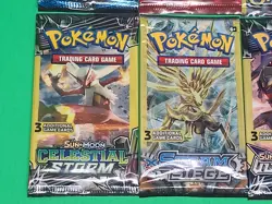New Pokemon TCG Sun & Moon And XY 3 Card Booster Packs Assorted Lot X8 Sealed - Image 5