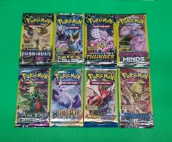 New Pokemon TCG Sun & Moon And XY 3 Card Booster Packs Assorted Lot X8 Sealed - Image 15