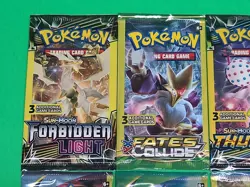 New Pokemon TCG Sun & Moon And XY 3 Card Booster Packs Assorted Lot X8 Sealed - Image 16