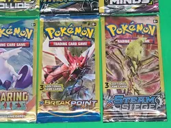 New Pokemon TCG Sun & Moon And XY 3 Card Booster Packs Assorted Lot X8 Sealed - Image 5