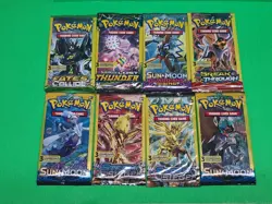 New Pokemon TCG Sun & Moon And XY 3 Card Booster Packs Assorted Lot X8 Sealed - Image 16