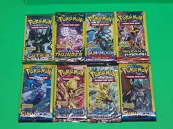 New Pokemon TCG Sun & Moon And XY 3 Card Booster Packs Assorted Lot X8 Sealed - Image 2