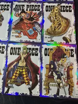 One Piece Set of 9 Collectible Character Anime SSR SR Magazine Cards CCG - Image 4