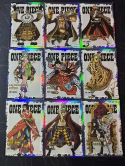 One Piece Set of 9 Collectible Character Anime SSR SR Magazine Cards CCG - Image 7
