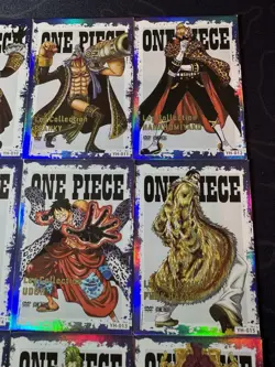 One Piece Set of 9 Collectible Character Anime SSR SR Magazine Cards CCG - Image 9