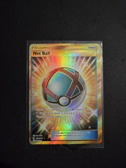 Pokemon TCG Net Ball Gold Secret Rare Lost Thunder Card 234/214 OC/Miscut - Image 7