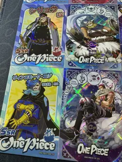 One Piece Set of 9 Collectible Character Anime SSR SR Cards CCG Boa Luffy - Image 11