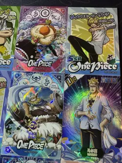 One Piece Set of 9 Collectible Character Anime SSR SR Cards CCG Boa Luffy - Image 3