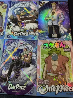 One Piece Set of 9 Collectible Character Anime SSR SR Cards CCG Boa Luffy - Image 4