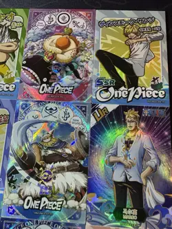 One Piece Set of 9 Collectible Character Anime SSR SR Cards CCG Boa Luffy - Image 9