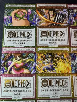One Piece Set of 9 Collectible Character Anime SSR  SR Cards CCG Boa Luffy Shiny - Image 2