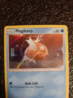Pokemon Card Magikarp Holo Common NM 8/18 Sun & Moon Detective Pikachu 2019 TCG - Image 2