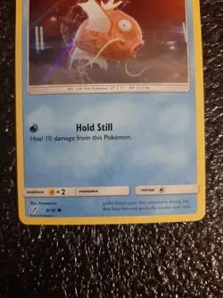 Pokemon Card Magikarp Holo Common NM 8/18 Sun & Moon Detective Pikachu 2019 TCG - Image 3