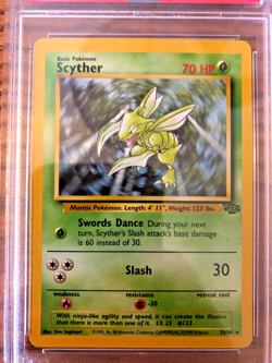 VINTAGE Scyther Regular Rare #26 - PSA NM-MT 8 - 1999 Jungle Unlimited - Pokemon - Image 5