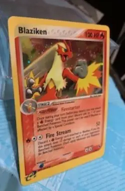 Pokémon TCG Blaziken EX Ruby and Sapphire  Holo Rare Card 3/109 2003 - Image 1