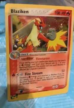 Pokémon TCG Blaziken EX Ruby and Sapphire  Holo Rare Card 3/109 2003 - Image 6