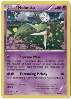 EBAY LIVE AUCTION Pokémon TCG XY Promo Meloetta XY193 #2 - Image 3