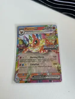 Pokemon Prismatic Evolutions - 014/131 Flareon ex - Surprise Box Promo - NM/M - Image 7