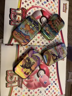 2 Pokémon 152 Binders And 4 Tins Of Pokémon Cards. Lot From 151 And More! - Image 1