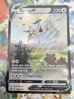 Arceus v SWSH204 Black Star Promos Ultra Rare Pokémon Figure Collection 2022 Nm - Image 3