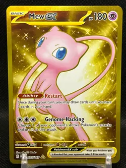 Mew Ex 205/165 Pokemon 151 Scarlet & Violet Hyper Rare NM 2023 - Image 3