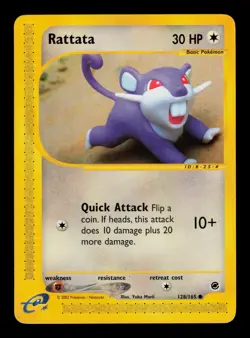 Rattata 128/165 - LP - Expedition Base Set, WOTC Pokemon - Image 1