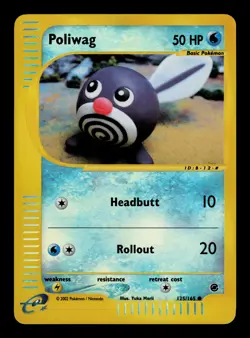 Poliwag 125/165  Reverse Holo - LP - Expedition Base Set, WOTC Pokemon - Image 6