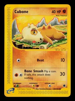 Cubone 103/165 - LP - Expedition Base Set, WOTC Pokemon - Image 1